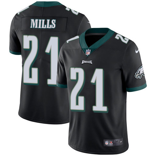 Nike Eagles #21 Jalen Mills Black Alternate Men's Stitched NFL Vapor Untouchable Limited Jersey
