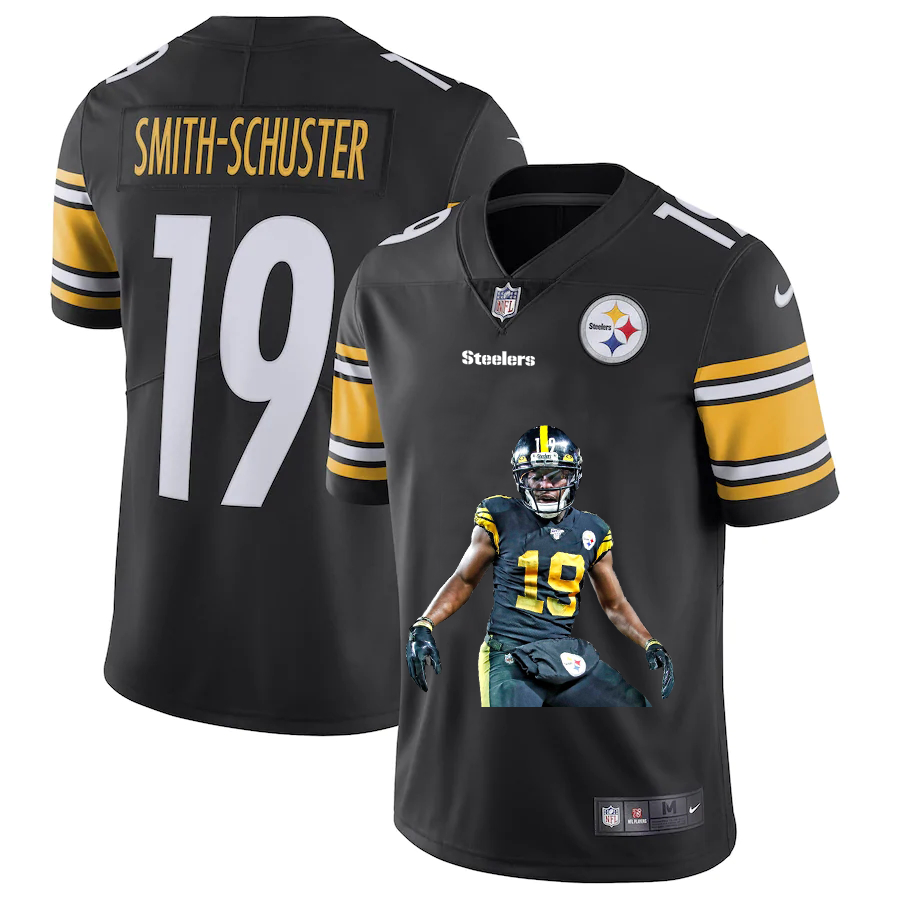 Pittsburgh Steelers #19 JuJu Smith-Schuster Men's Nike Player Signature Moves 2 Vapor Limited NFL Jersey Black