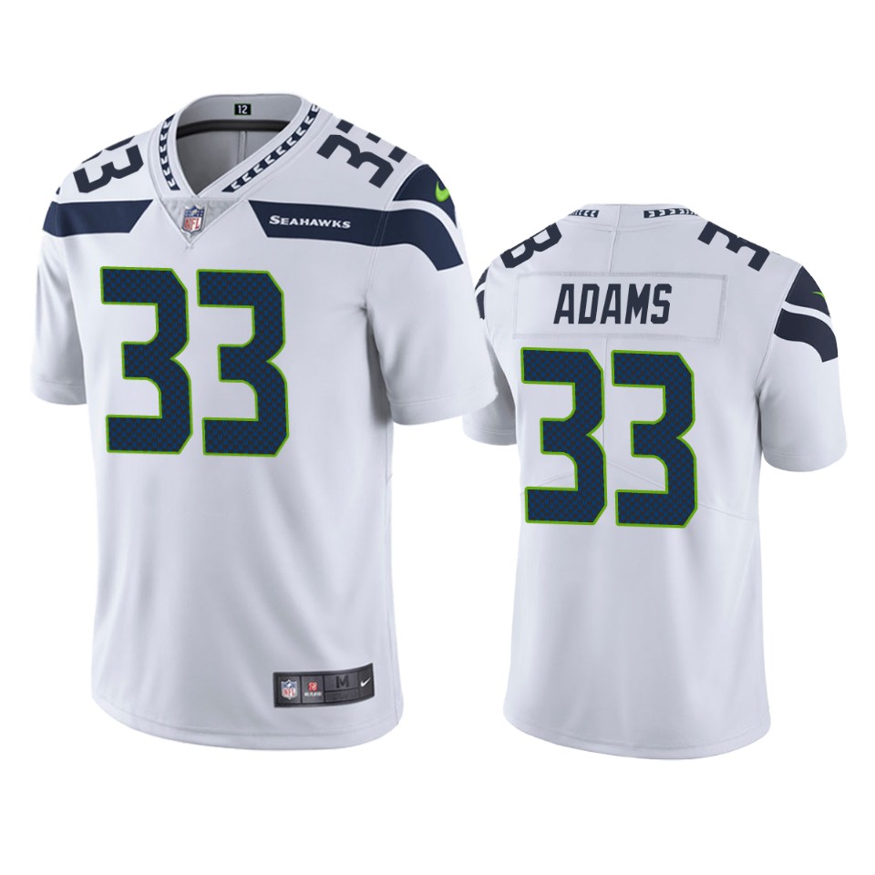 Seattle Seahawks #33 Jamal Adams Men's Nike White Vapor Untouchable Limited Stitched NFL Jersey
