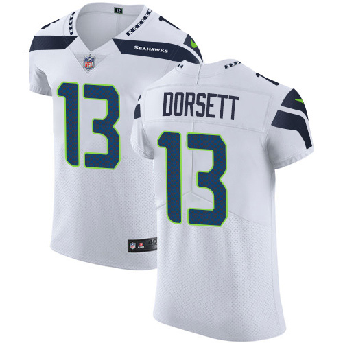 Nike Seahawks #13 Phillip Dorsett White Men's Stitched NFL New Elite Jersey