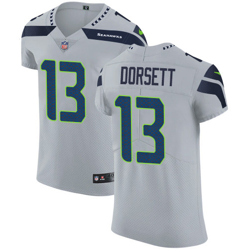 Nike Seahawks #13 Phillip Dorsett Grey Alternate Men's Stitched NFL New Elite Jersey