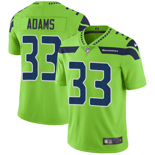 Nike Seahawks #33 Jamal Adams Green Men's Stitched NFL Limited Rush Jersey