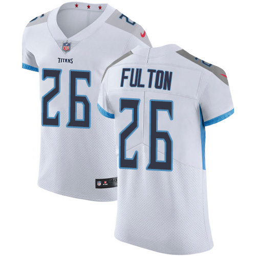 Nike Titans #26 Kristian Fulton White Men's Stitched NFL New Elite Jersey