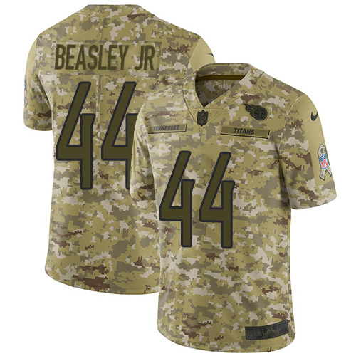 Nike Titans #44 Vic Beasley Jr Camo Men's Stitched NFL Limited 2018 Salute To Service Jersey