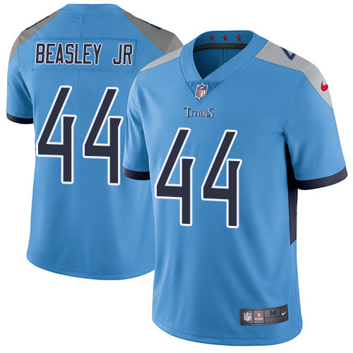Nike Titans #44 Vic Beasley Jr Light Blue Alternate Men's Stitched NFL Vapor Untouchable Limited Jersey