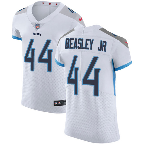 Nike Titans #44 Vic Beasley Jr White Men's Stitched NFL New Elite Jersey