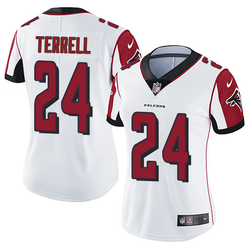 Nike Falcons #24 A.J. Terrell White Women's Stitched NFL Vapor Untouchable Limited Jersey