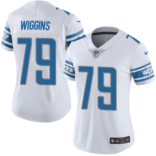 Nike Lions #79 Kenny Wiggins White Women's Stitched NFL Vapor Untouchable Limited Jersey