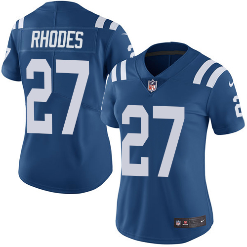 Nike Colts #27 Xavier Rhodes Royal Blue Team Color Women's Stitched NFL Vapor Untouchable Limited Jersey