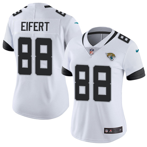 Nike Jaguars #88 Tyler Eifert White Women's Stitched NFL Vapor Untouchable Limited Jersey