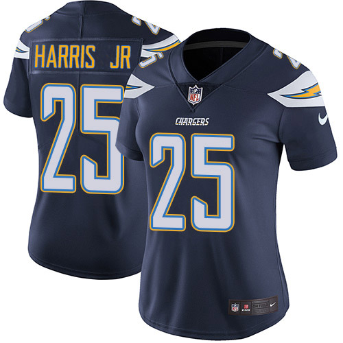 Nike Chargers #25 Chris Harris Jr Navy Blue Team Color Women's Stitched NFL Vapor Untouchable Limited Jersey