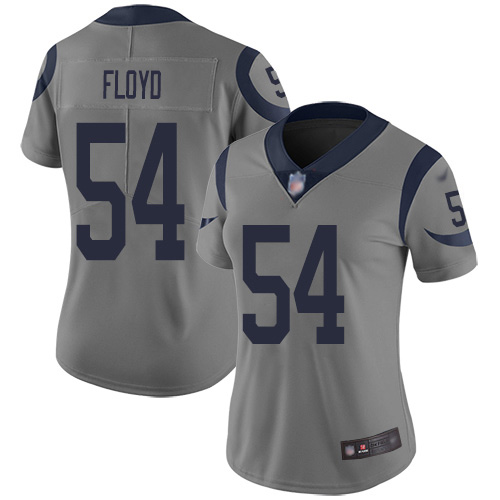 Nike Rams #54 Leonard Floyd Gray Women's Stitched NFL Limited Inverted Legend Jersey