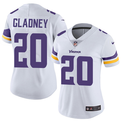 Nike Vikings #20 Jeff Gladney White Women's Stitched NFL Vapor Untouchable Limited Jersey