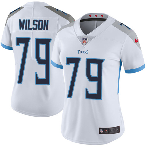 Nike Titans #79 Isaiah Wilson White Women's Stitched NFL Vapor Untouchable Limited Jersey