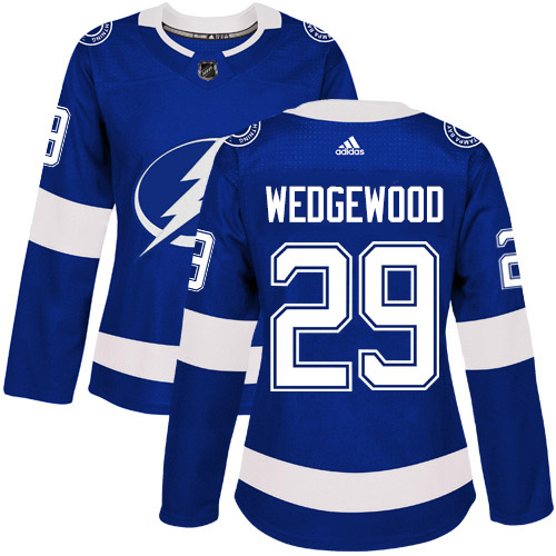Adidas Lightning #29 Scott Wedgewood Blue Home Authentic Women's Stitched NHL Jersey
