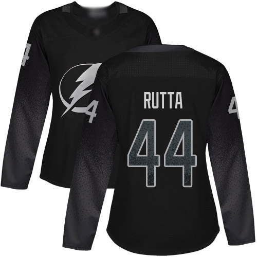 Adidas Lightning #44 Jan Rutta Black Alternate Authentic Women's Stitched NHL Jersey