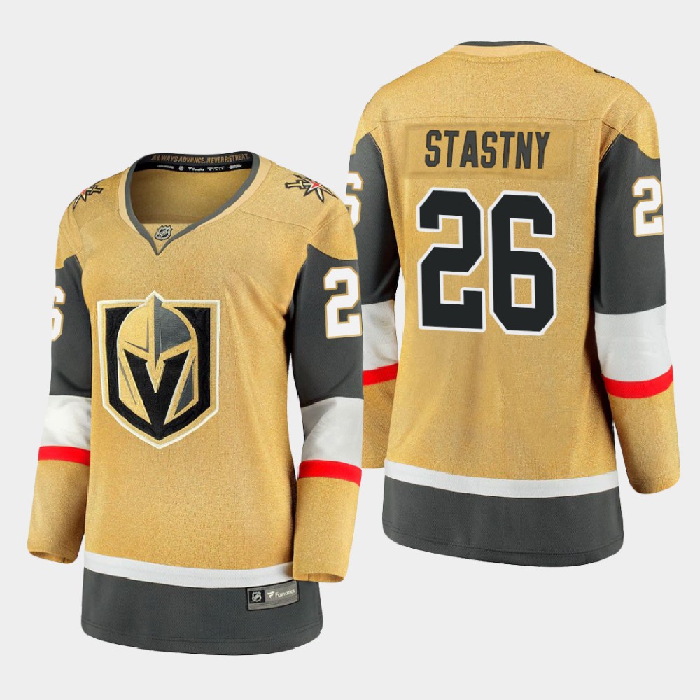 Vegas Golden Knights #26 Paul Stastny Women 2020-21 Player Alternate Stitched NHL Jersey Gold