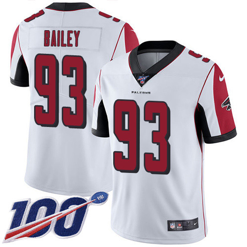 Nike Falcons #93 Allen Bailey White Youth Stitched NFL 100th Season Vapor Untouchable Limited Jersey