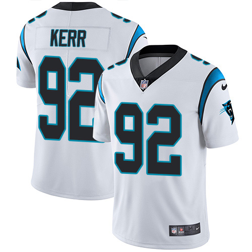 Nike Panthers #92 Zach Kerr White Youth Stitched NFL Vapor Untouchable Limited Jersey