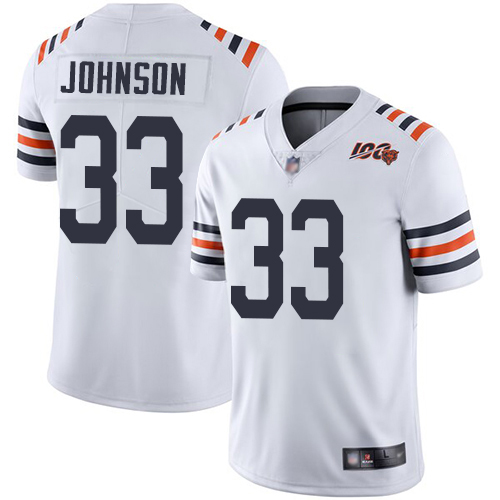 Nike Bears #33 Jaylon Johnson White Alternate Youth Stitched NFL Vapor Untouchable Limited 100th Season Jersey