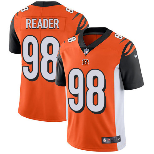 Nike Bengals #98 D.J. Reader Orange Alternate Youth Stitched NFL Vapor Untouchable Limited Jersey