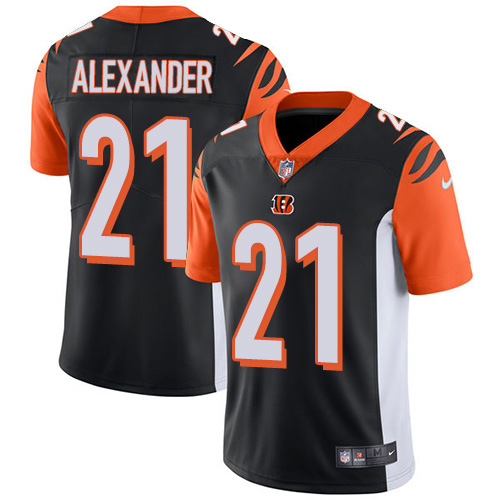Nike Bengals #21 Mackensie Alexander Black Team Color Youth Stitched NFL Vapor Untouchable Limited Jersey