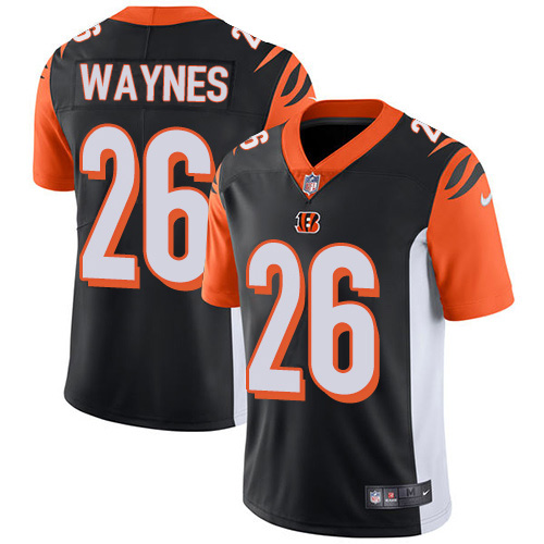 Nike Bengals #26 Trae Waynes Black Team Color Youth Stitched NFL Vapor Untouchable Limited Jersey