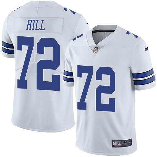 Nike Cowboys #72 Trysten Hill White Youth Stitched NFL Vapor Untouchable Limited Jersey