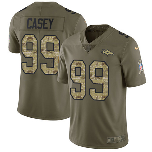 Nike Broncos #99 Jurrell Casey Olive/Camo Youth Stitched NFL Limited 2017 Salute To Service Jersey