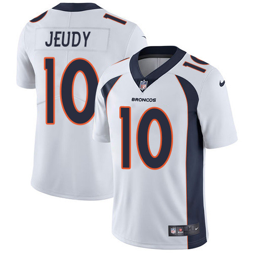 Nike Broncos #10 Jerry Jeudy White Youth Stitched NFL Vapor Untouchable Limited Jersey