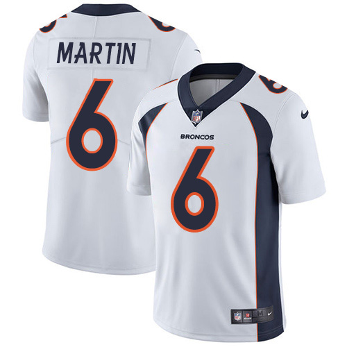 Nike Broncos #6 Sam Martin White Youth Stitched NFL Vapor Untouchable Limited Jersey