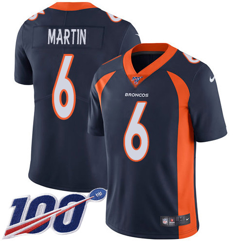 Nike Broncos #6 Sam Martin Navy Blue Alternate Youth Stitched NFL 100th Season Vapor Untouchable Limited Jersey