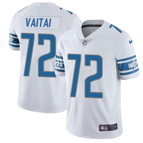 Nike Lions #72 Halapoulivaati Vaitai White Youth Stitched NFL Vapor Untouchable Limited Jersey