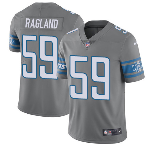 Nike Lions #59 Reggie Ragland Gray Youth Stitched NFL Limited Rush Jersey