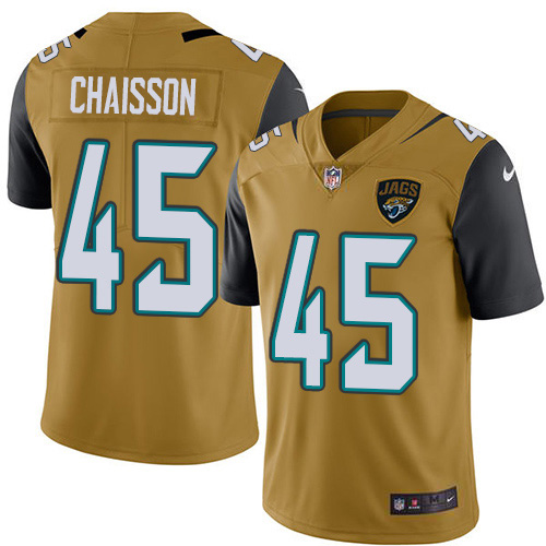 Nike Jaguars #45 K'Lavon Chaisson Gold Youth Stitched NFL Limited Rush Jersey