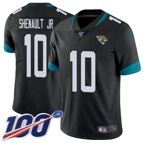 Nike Jaguars #10 Laviska Shenault Jr. Black Team Color Youth Stitched NFL 100th Season Vapor Untouchable Limited Jersey