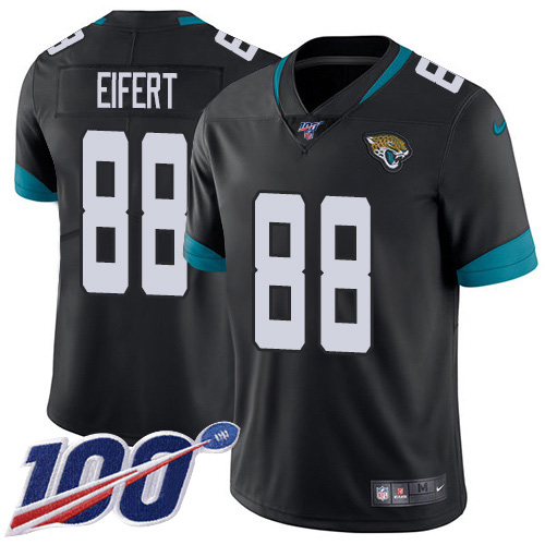 Nike Jaguars #88 Tyler Eifert Black Team Color Youth Stitched NFL 100th Season Vapor Untouchable Limited Jersey