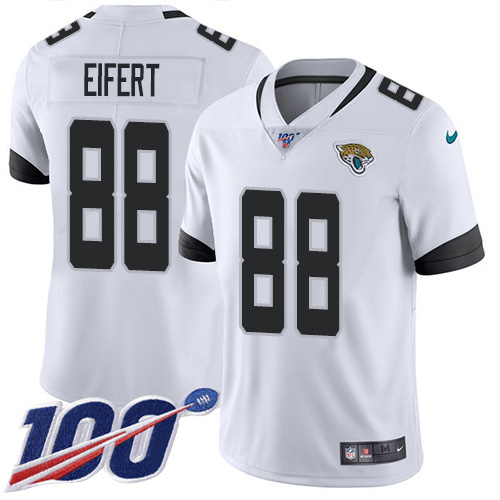 Nike Jaguars #88 Tyler Eifert White Youth Stitched NFL 100th Season Vapor Untouchable Limited Jersey
