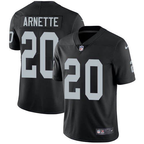 Nike Raiders #20 Damon Arnette Black Team Color Youth Stitched NFL Vapor Untouchable Limited Jersey