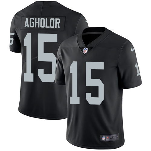 Nike Raiders #15 Nelson Agholor Black Team Color Youth Stitched NFL Vapor Untouchable Limited Jersey