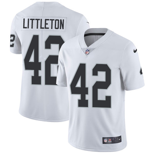 Nike Raiders #42 Cory Littleton White Youth Stitched NFL Vapor Untouchable Limited Jersey