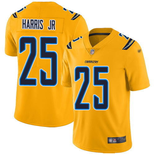 Nike Chargers #25 Chris Harris Jr Gold Youth Stitched NFL Limited Inverted Legend Jersey