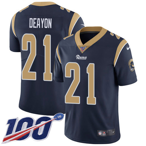 Nike Rams #21 Donte Deayon Navy Blue Team Color Youth Stitched NFL 100th Season Vapor Untouchable Limited Jersey