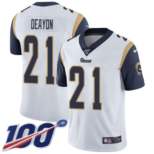 Nike Rams #21 Donte Deayon White Youth Stitched NFL 100th Season Vapor Untouchable Limited Jersey