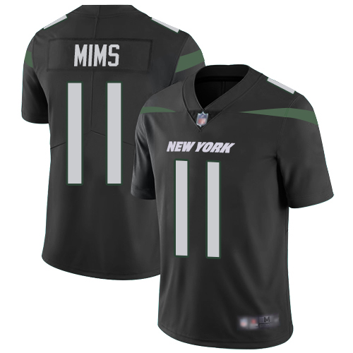 Nike Jets #11 Denzel Mim Black Alternate Youth Stitched NFL Vapor Untouchable Limited Jersey