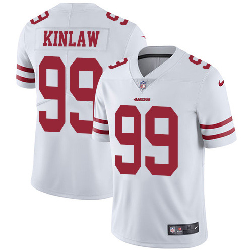 Nike 49ers #99 Javon Kinlaw White Youth Stitched NFL Vapor Untouchable Limited Jersey