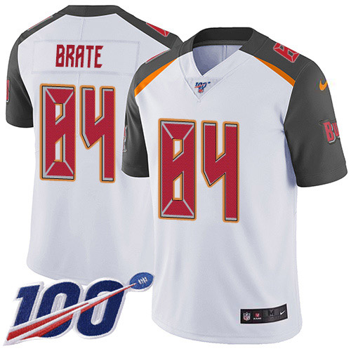 Nike Buccaneers #84 Cameron Brate White Youth Stitched NFL 100th Season Vapor Untouchable Limited Jersey