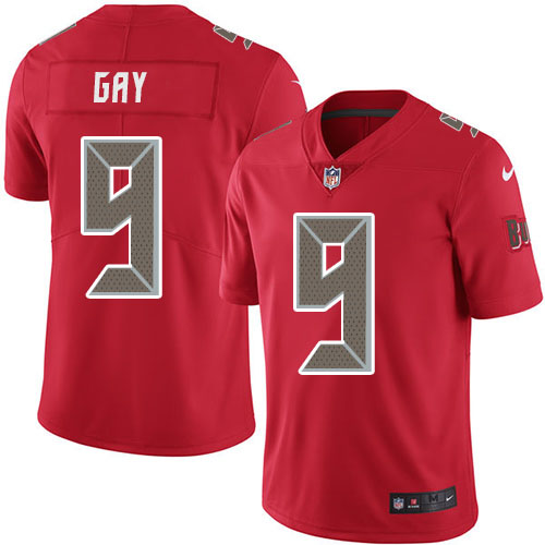 Nike Buccaneers #9 Matt Gay Red Youth Stitched NFL Limited Rush Jersey