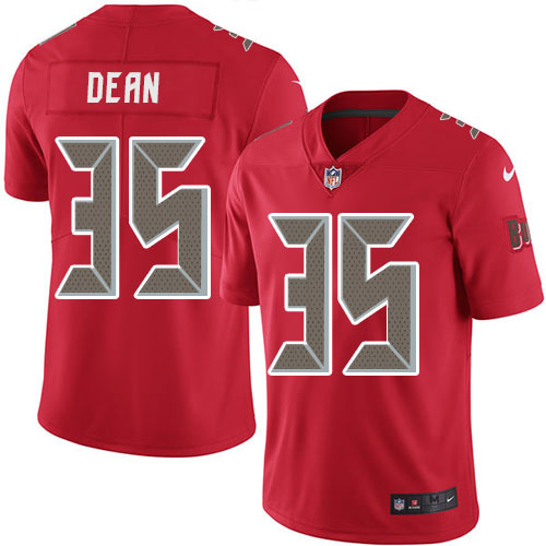Nike Buccaneers #35 Jamel Dean Red Youth Stitched NFL Limited Rush Jersey