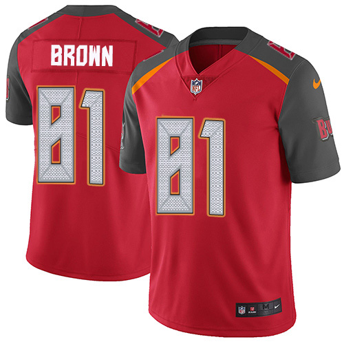 Nike Buccaneers #81 Antonio Brown Red Team Color Youth Stitched NFL Vapor Untouchable Limited Jersey
